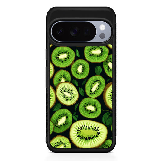 Fresh Organic Kiwi Fruit Google Pixel 10 Pro Case | Slim Google Pixel 10 Pro Rubber Case