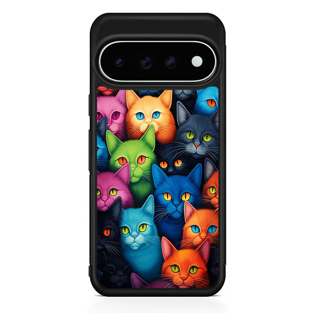 Collection of Colorful Cats Google Pixel 11 Pro XL Case - Custom Design Protective Case
