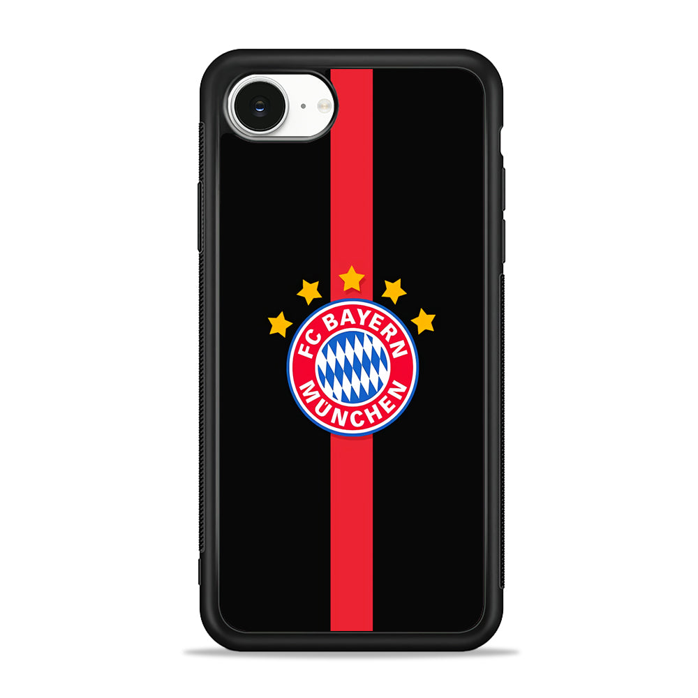 Bayern Munchen Stripe Red iPhone 16e Case | Protective Phone Cover