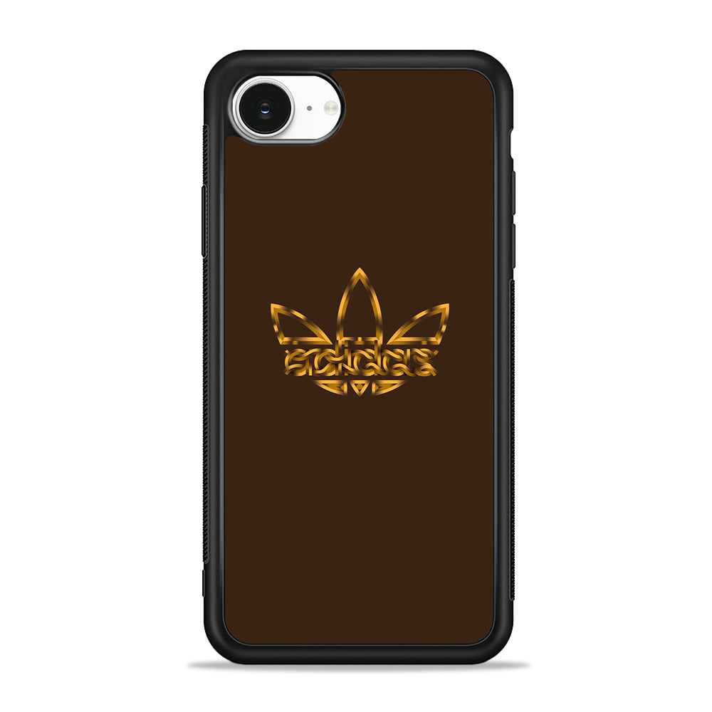 Adidas Royal Gold Chocolate iPhone 16e Case - Slim Silicone Case
