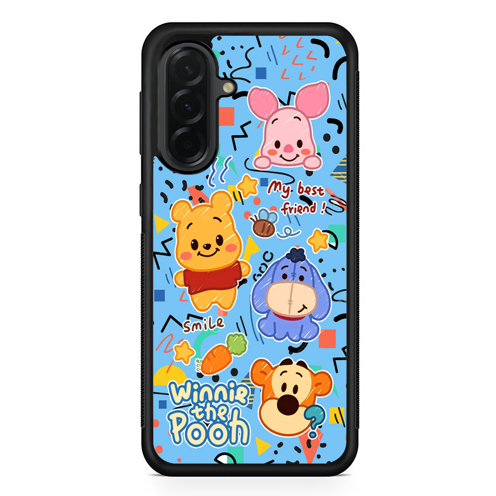 Winnie The Pooh The Best Friend Samsung Galaxy A36 Case | Protective Rubber Cover