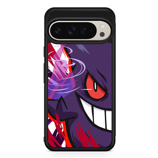 Pokemon Gengar Half Face Google Pixel 9 Pro Case | Slim Protective Cover