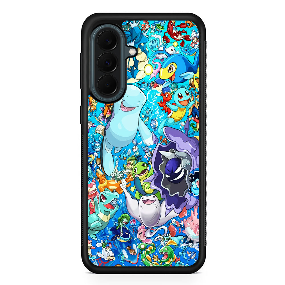 Pokemon Water Samsung Galaxy A37 Case | Samsung Galaxy A37 Rubber Phone Case
