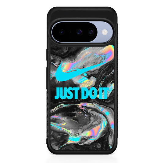 Nike Marble Chrome Google Pixel 10 Case | Google Pixel 10 Rubber Protective Case