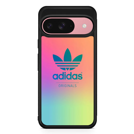 Adidas Swing Colours Google Pixel 9 Case | Google Pixel 9 Protective Rubber Case
