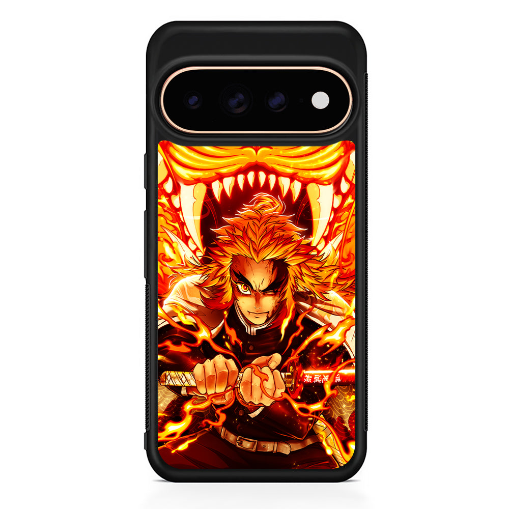 Rengoku Kyojuro Demon Slayer Google Pixel 11 Pro Case - Stylish Protective Phone Case