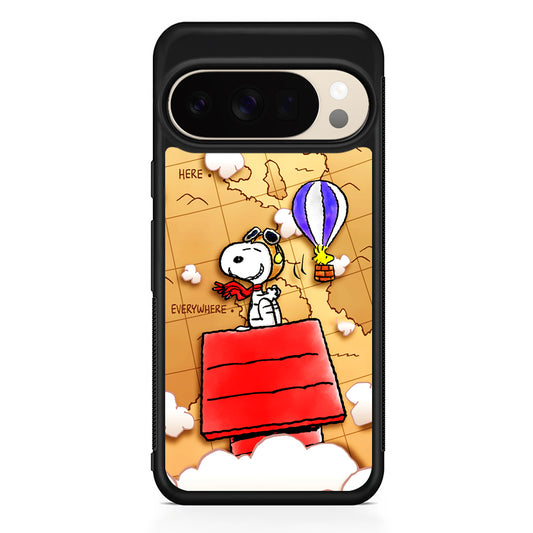 Snoopy Journey Around The World Google Pixel 10 Pro XL Case | Slim Google Pixel 10 Pro XL Protective Case