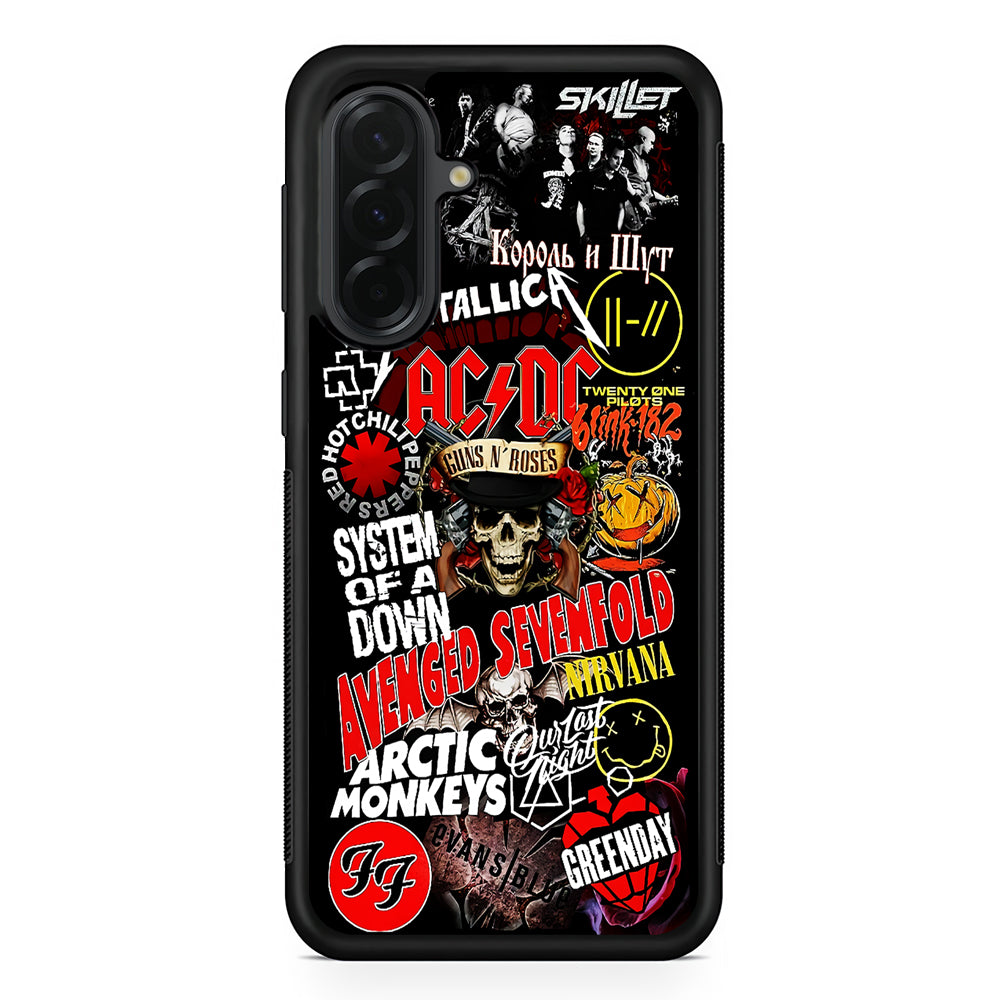 Logo Band Legends Samsung Galaxy A36 Case | Protective Rubber Cover