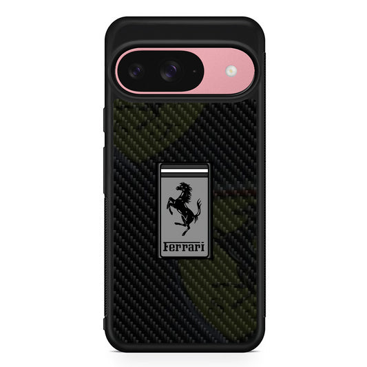 Ferrari Silvery Touch Google Pixel 9 Case | Google Pixel 9 Protective Rubber Case