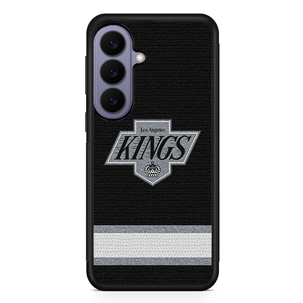 NHL Los Angeles Kings Pattern Samsung Galaxy S26 Case | Durable Rubber Case for Samsung Galaxy S26