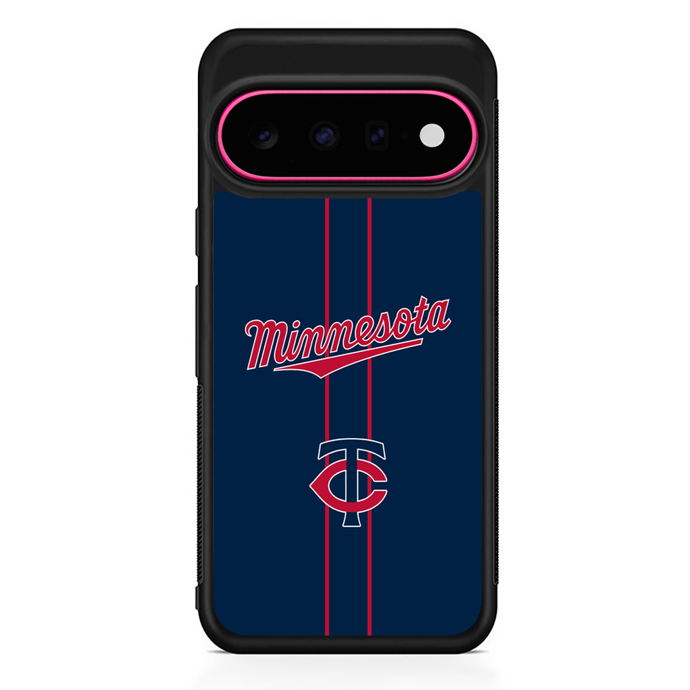 MLB Minnesota Twins Red Line Google Pixel 11 Case | Slim Shockproof Cover