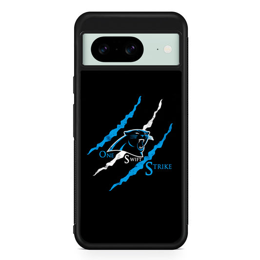 NFL Carolina Panthers Strike Google Pixel 8 Case | Durable Protective Cover for Google Pixel 8