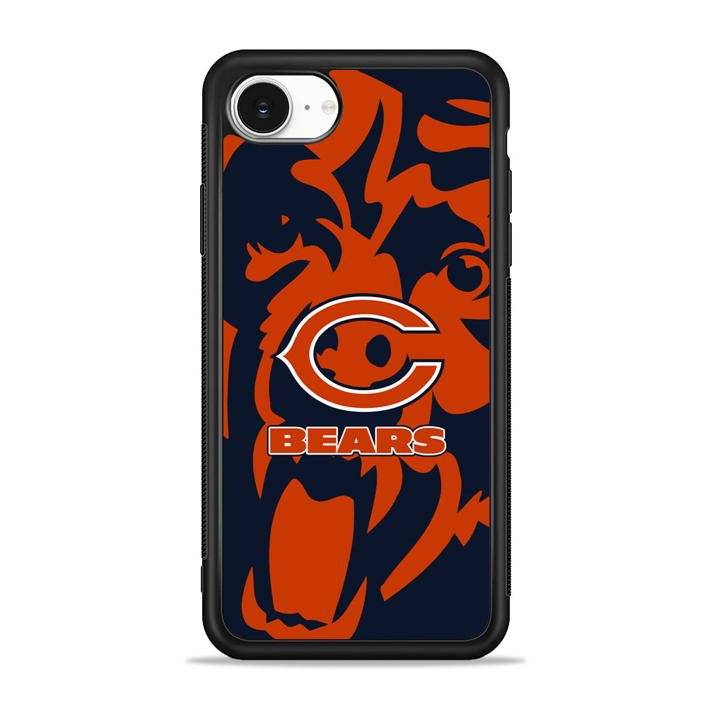 NFL Chicago Bears Scream Silhouette iPhone 16e Case | Protective Phone Cover