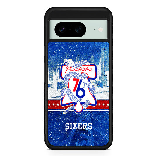 NBA Philadelphia 76ers Sixers Google Pixel 8 Case | Durable Protective Cover for Google Pixel 8
