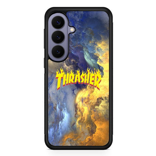 Thrasher Golden Smoke Samsung Galaxy S26 Case | Lightweight Samsung Galaxy S26 Phone Case
