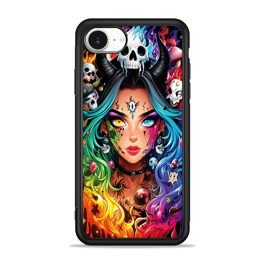 Anime Witch Girl Art iPhone 16e Case | Protective Phone Cover