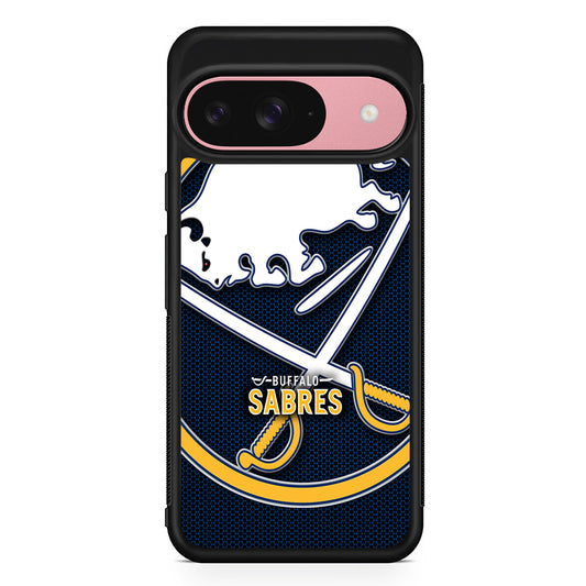 NHL Buffalo Sabres Logo Google Pixel 9 Case | Google Pixel 9 Protective Rubber Case
