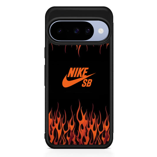 Nike Flame Fire SB Google Pixel 10 Case | Google Pixel 10 Rubber Protective Case