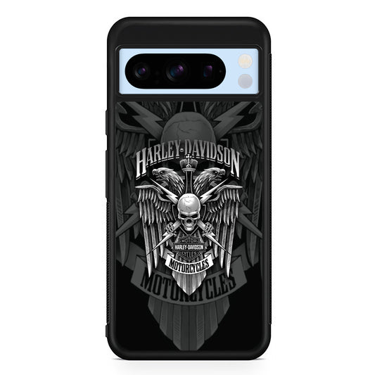 Harley Davidson Silver Pinion Google Pixel 8 Pro Case | Premium Protective Case for Google Pixel 8 Pro
