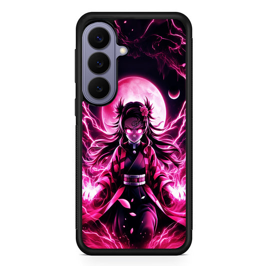 Demon Slayer Nezuko Battle Mode Samsung Galaxy S26 Case | Durable Rubber Case for Samsung Galaxy S26