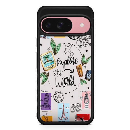 Explore The World Travel Google Pixel 9 Case | Google Pixel 9 Protective Rubber Case