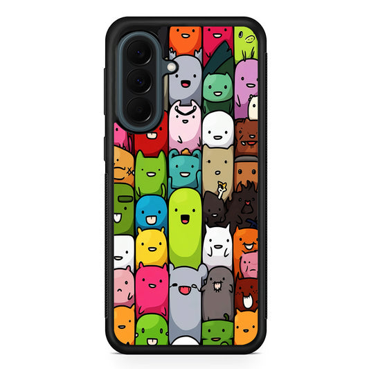 Monster Cute Cartoon Doodle Samsung Galaxy A37 Case | Samsung Galaxy A37 Rubber Phone Case