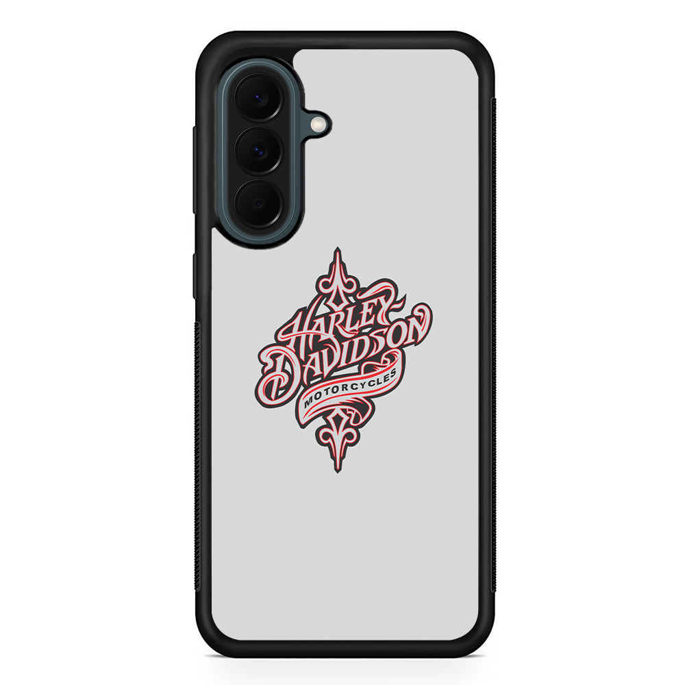 Harley Davidson Soft Grey Samsung Galaxy A37 Case | Samsung Galaxy A37 Rubber Phone Case