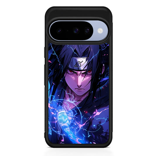Uchiha Sasuke Serious mode Google Pixel 10 Case | Google Pixel 10 Rubber Protective Case