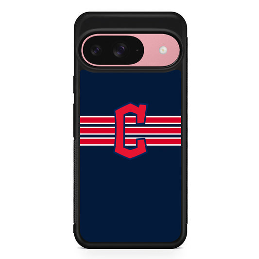 MLB Cleveland Guardians Team Google Pixel 9 Case | Google Pixel 9 Protective Rubber Case