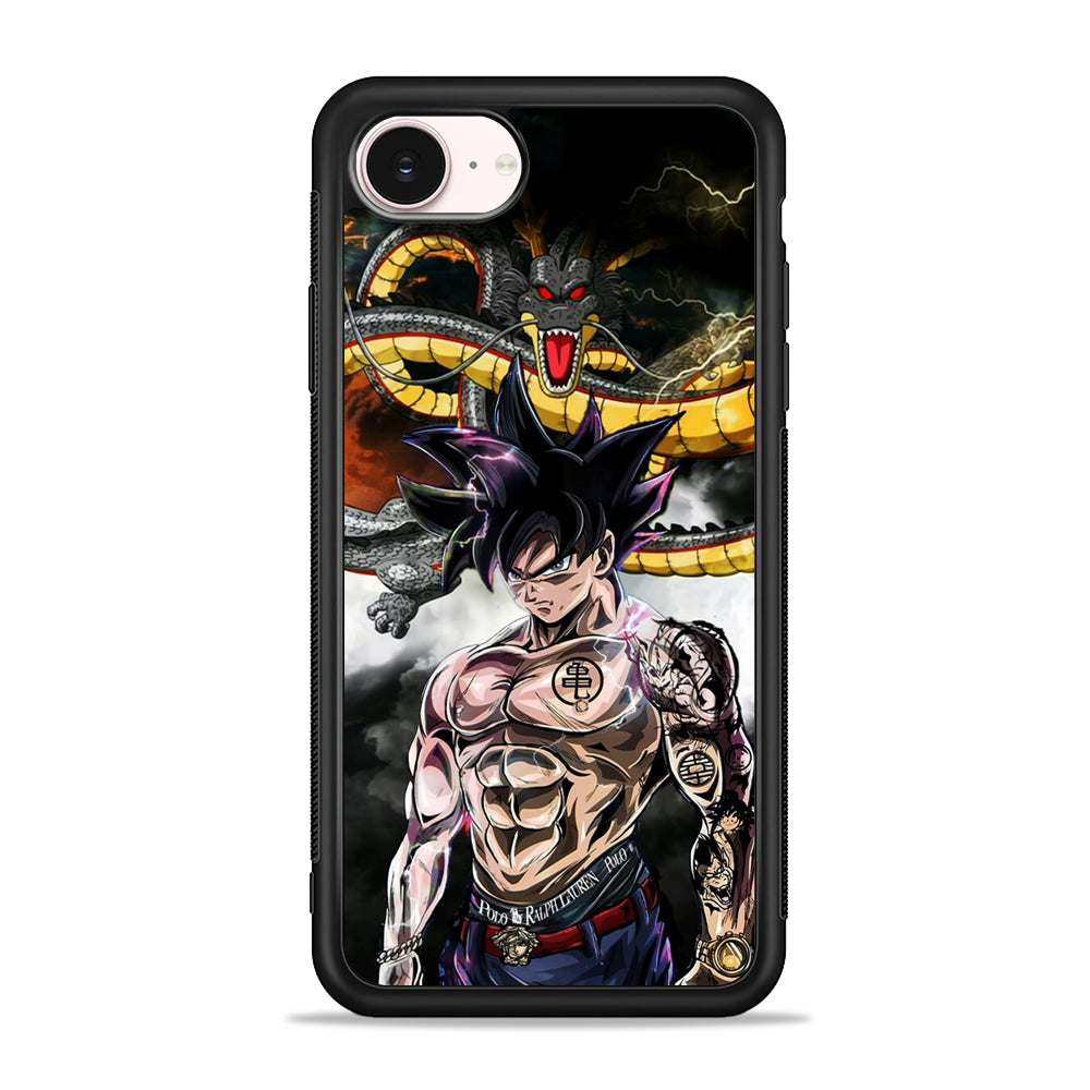 Goku X Shenron Dragon Ball Z iPhone 17e Case - Silicone Case