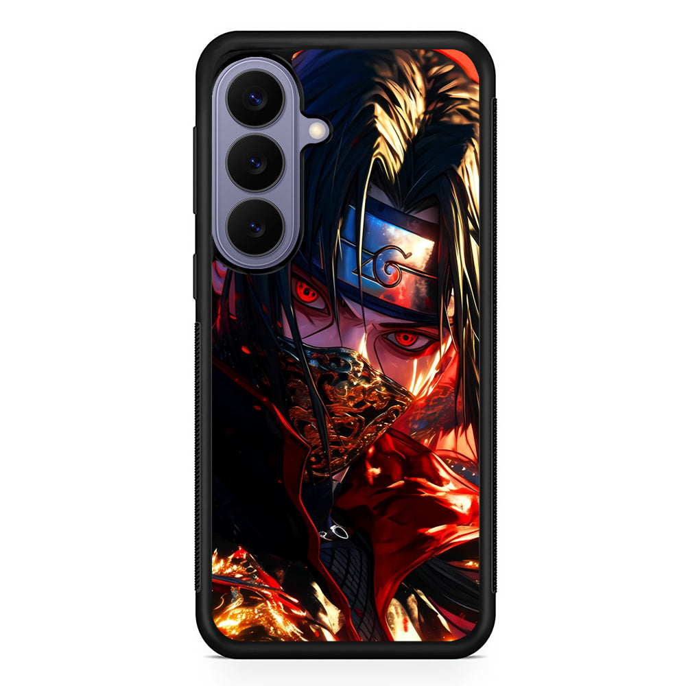 Itachi Uchiha Using a Mask Samsung Galaxy S26 Case | Durable Rubber Case for Samsung Galaxy S26