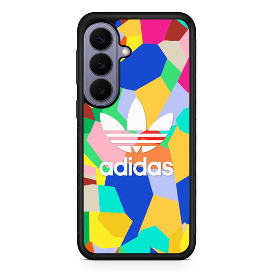 Adidas White on Canvas Samsung Galaxy S26 Case | Slim Protective Rubber Case for Samsung S26