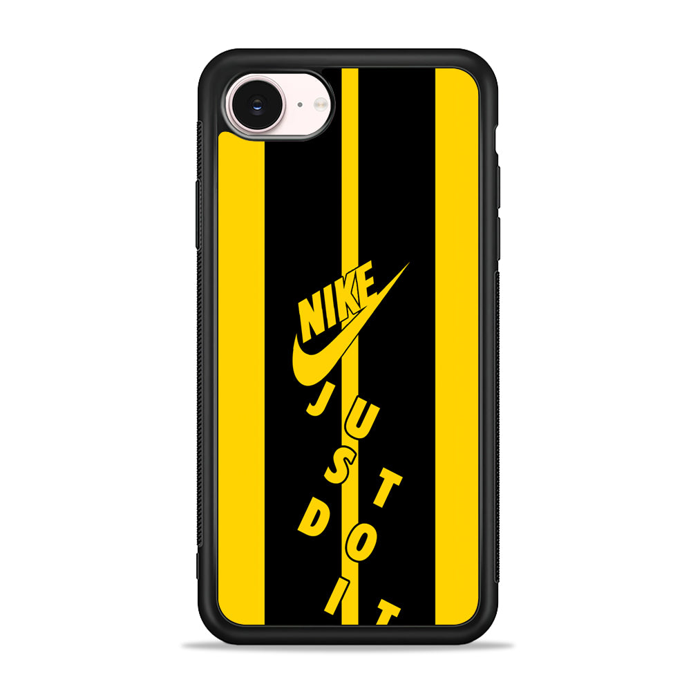 Nike Yellow Stripe Just Do It iPhone 17e Case - Silicone Case