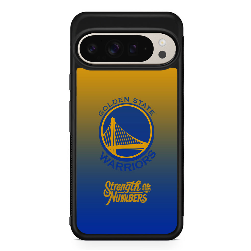 NBA Golden State Warriors Gradient Google Pixel 9 Pro Case | Slim Protective Cover
