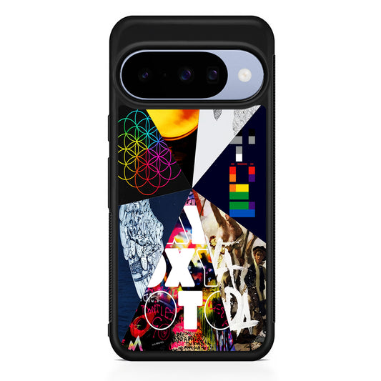 Coldplay Album Cover Collage Google Pixel 10 Case | Google Pixel 10 Rubber Protective Case