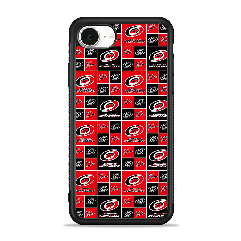 NHL Carolina Hurricanes Pattern iPhone 16e Case | Protective Phone Cover