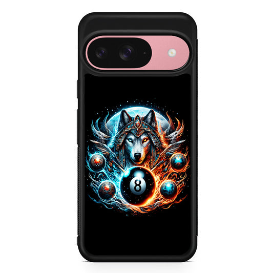 The Wolf Ball Number 8 Google Pixel 9 Case | Google Pixel 9 Protective Rubber Case