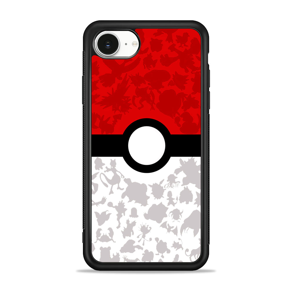 Pokemon Ball Silhouette iPhone 16e Case | Protective Phone Cover