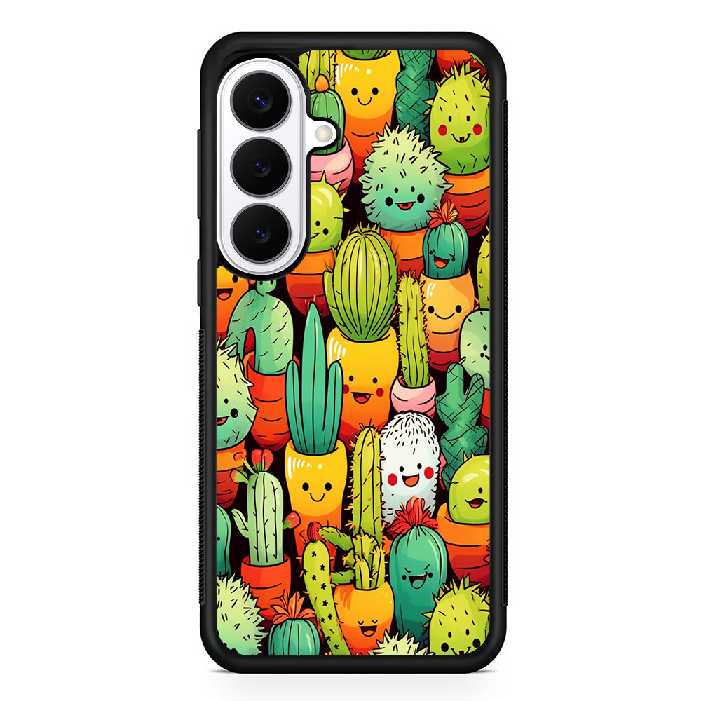 Cactus Cartoon in Pots Samsung Galaxy S26 Plus Case | Slim Protective Cover for Samsung Galaxy S26 Plus