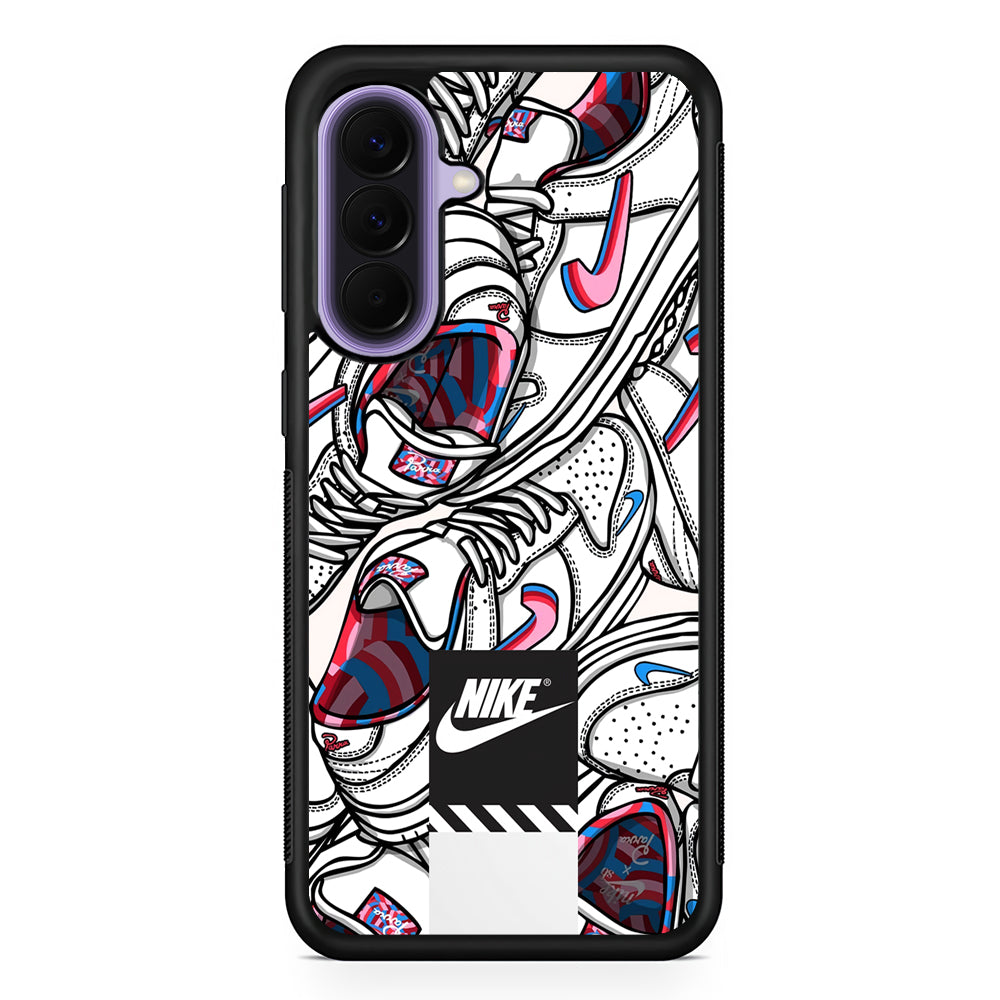 Nike Rainbow in White Cloud Samsung Galaxy A57 Case | Samsung Galaxy A57 Protective Cover