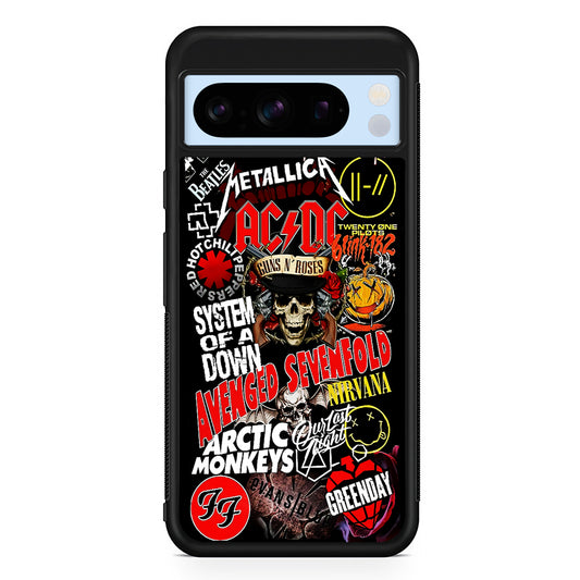 Logo Band Legends Google Pixel 8 Pro Case | Slim Rubber Case for Google Pixel 8 Pro