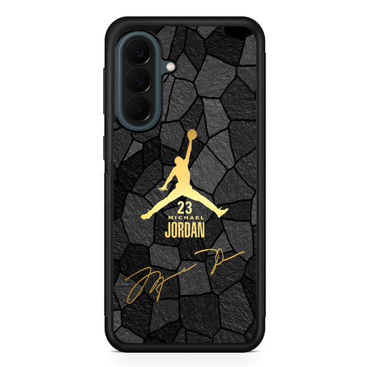 Air Jordan Golden Silhouette Samsung Galaxy A37 Case | Custom Samsung Galaxy A37 Protective Cover
