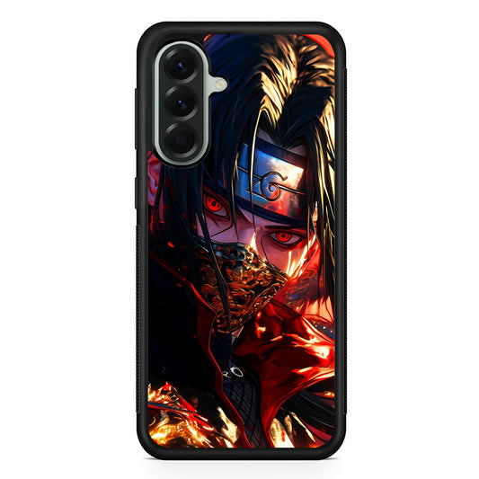 Itachi Uchiha Using a Mask Samsung Galaxy A56 Case | Samsung Galaxy A56 Protective Rubber Case