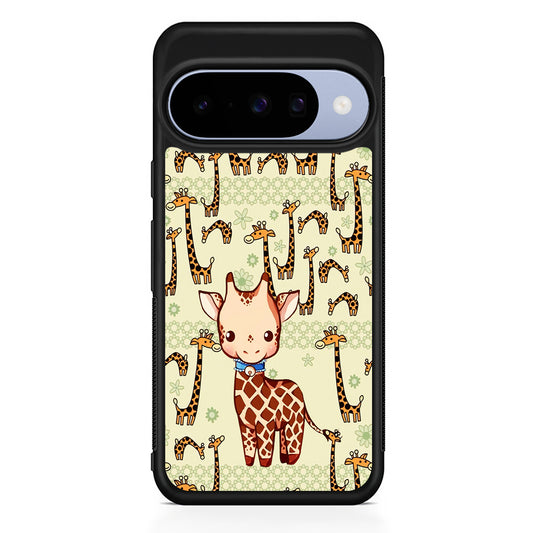 Baby Giraffe Adventure Ground Google Pixel 10 Case | Google Pixel 10 Rubber Protective Case
