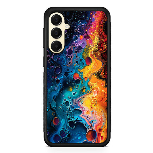 Colorful Painting with Lots of Bubbles Samsung Galaxy A16 Case | Slim Rubber Samsung Galaxy A16 Case