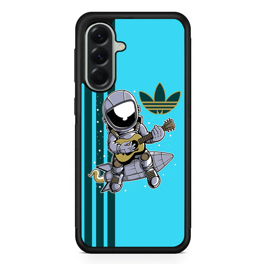 Adidas Astronaut Guitar Samsung Galaxy A56 Case | Samsung Galaxy A56 Rubber Protective Case