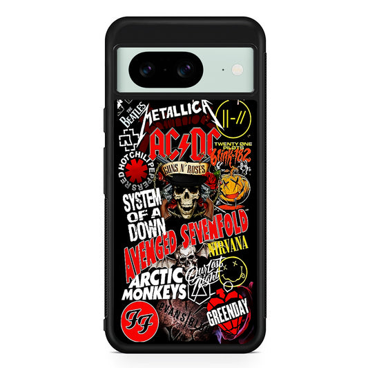 Logo Band Legends Google Pixel 8 Case | Durable Protective Cover for Google Pixel 8