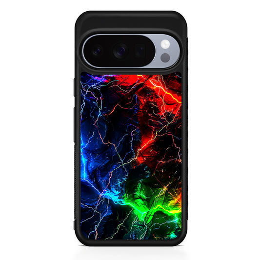 Lightning Strike at Night Google Pixel 10 Pro Case | Slim Google Pixel 10 Pro Rubber Case