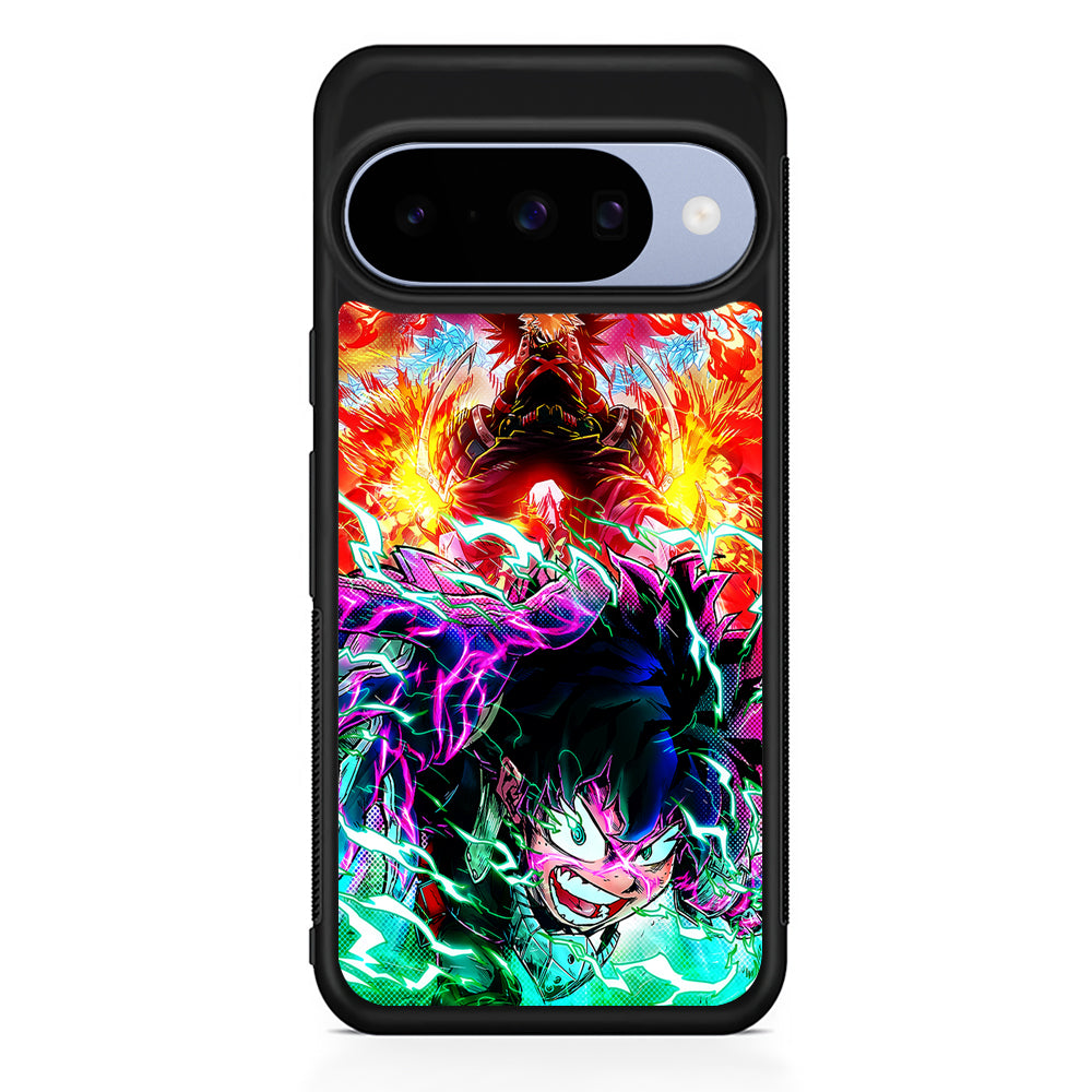 My Hero Academia Izuku and Friends Google Pixel 10 Case | Google Pixel 10 Rubber Protective Case