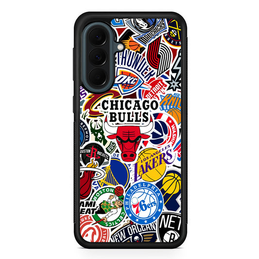 Collection of NBA Club logos Samsung Galaxy A37 Case | Samsung Galaxy A37 Rubber Phone Case